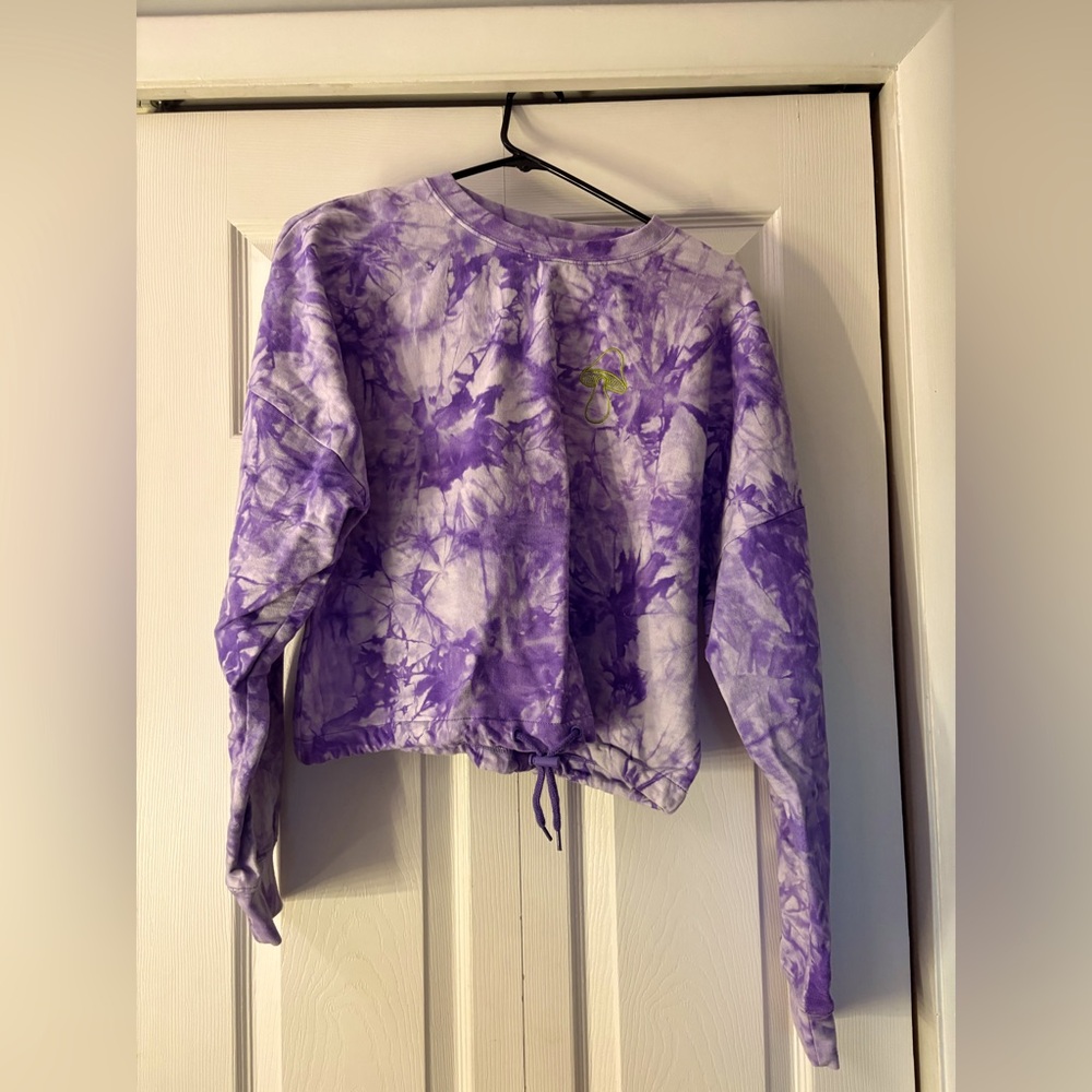 Tye dye Purple crew neck